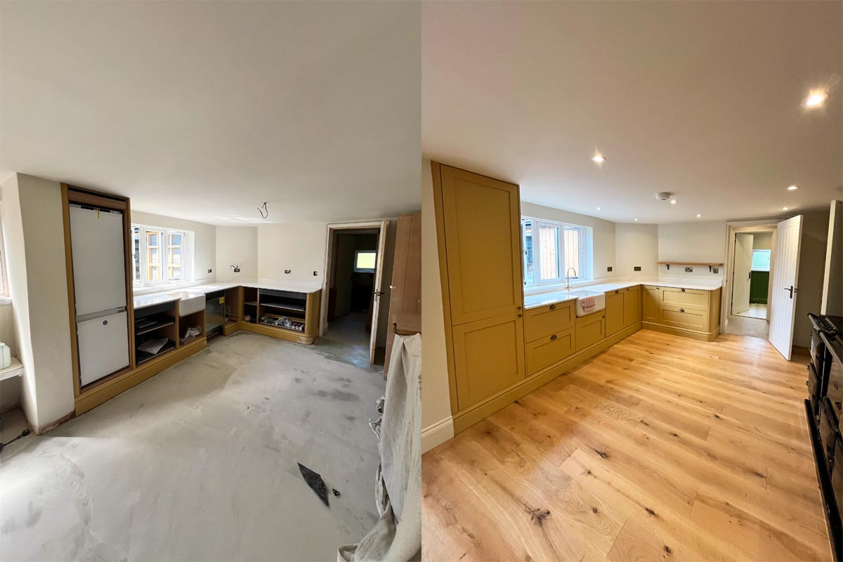 Renovations: Before and after